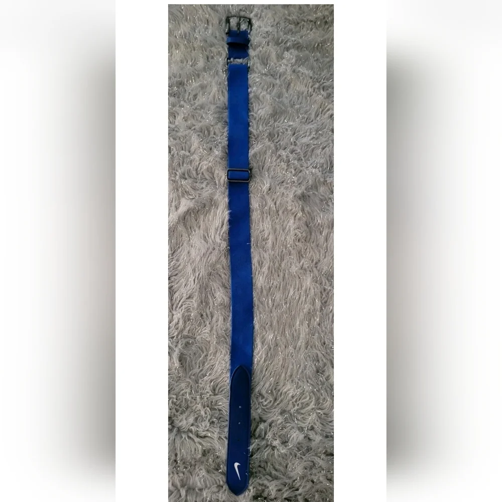 NEW Nike Baseball Belt Adjustable Blue Elastic Buckle 20” To 34” Youth Sports